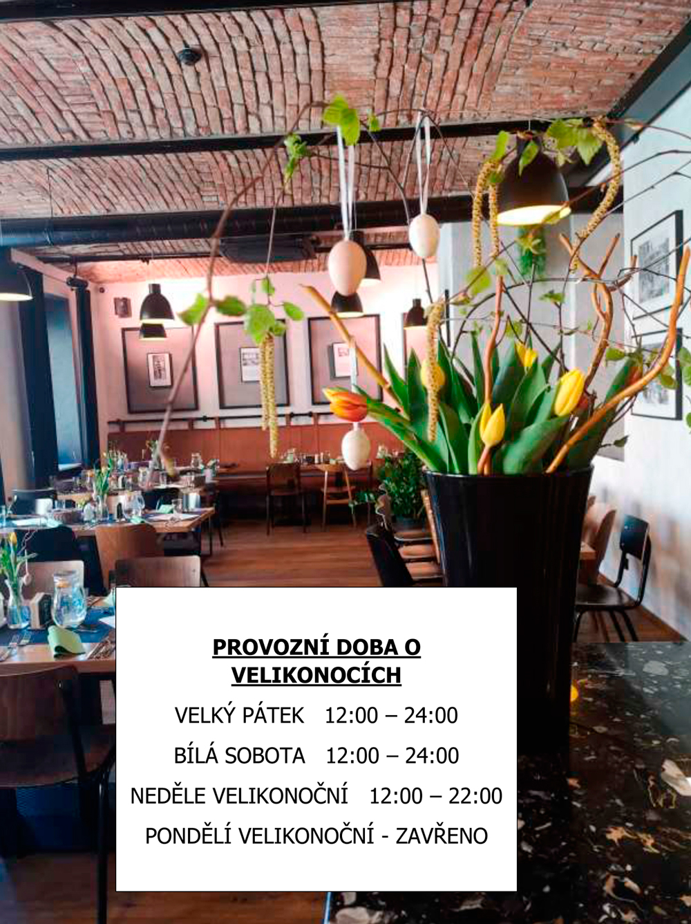 provozní doba velikonoce